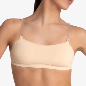 Capezio Camisole Bra w/ BraTek NEW Tan XL Dance Competitive Cheer